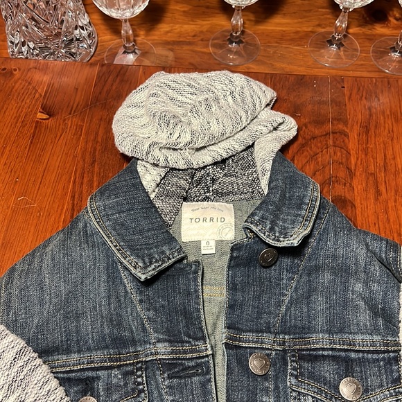TORRID Denim Hooded Jacket - Picture 2 of 9